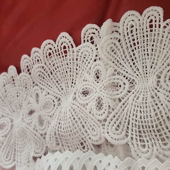 Lace Crop Top with Tulle Bell Sleeves Chelsea size small  like new without tag - Picture 11 of 12